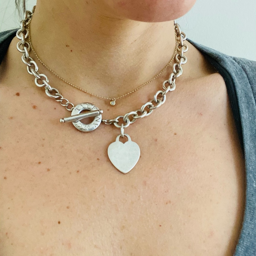 Tiffany & Co. Heart tag Silver Necklace